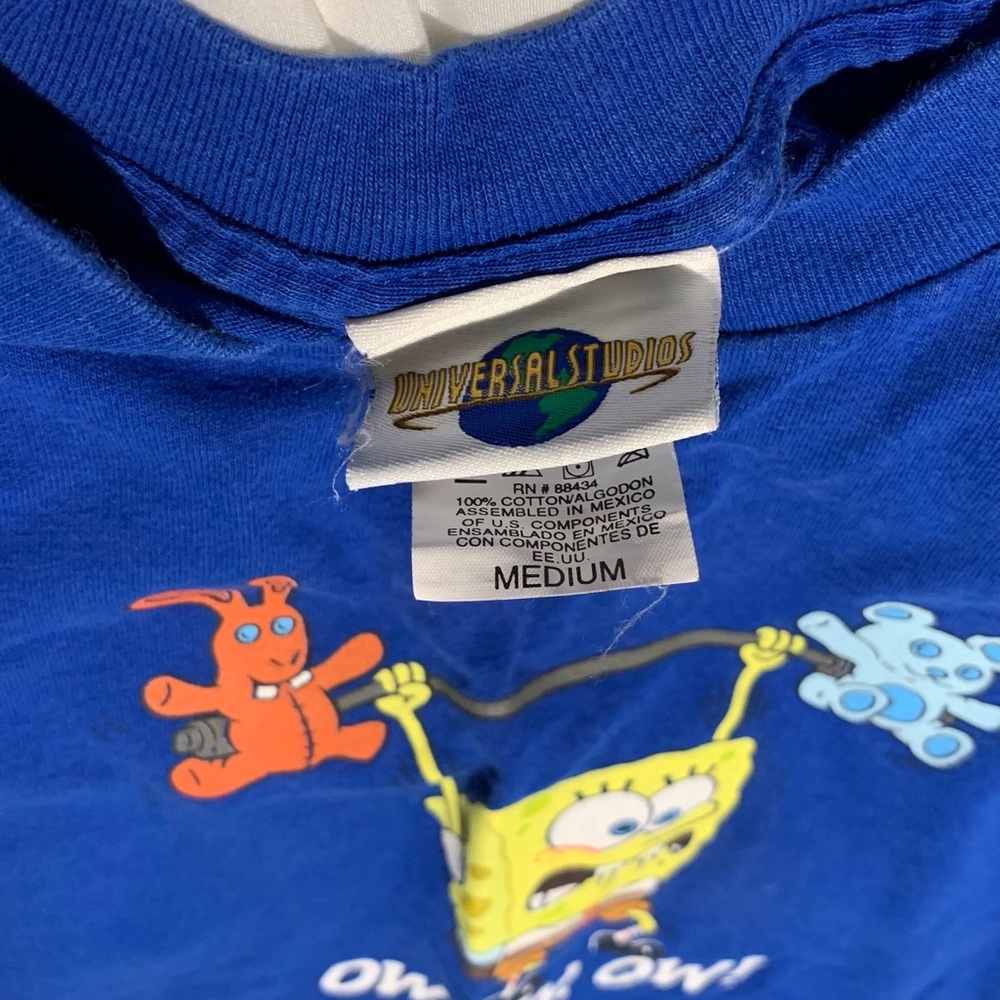 Universal Studios Blue Sponge Bob tee - Picture 5 of 6